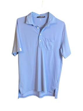 RLX Ralph Lauren Men's Performance Wicking Golf Polo Shirt Blue Size Medium